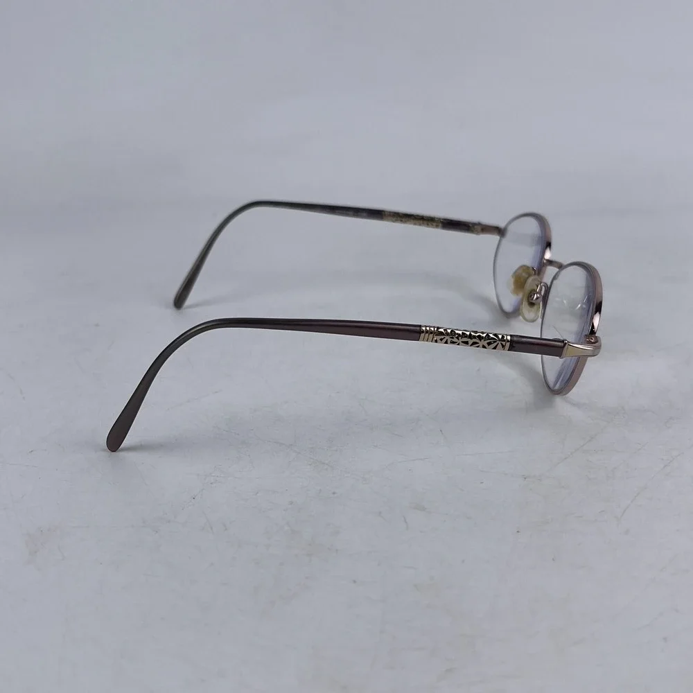 Seiko Womens Eyeglasses Frame Black Silver Metal‎ Oval Full Rim 52-18-135